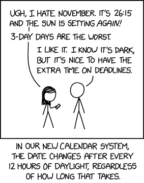 Daylight Calendar